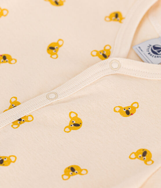 Combinaison courte koala en coton bébé blanc AVALANCHE/ MULTICO