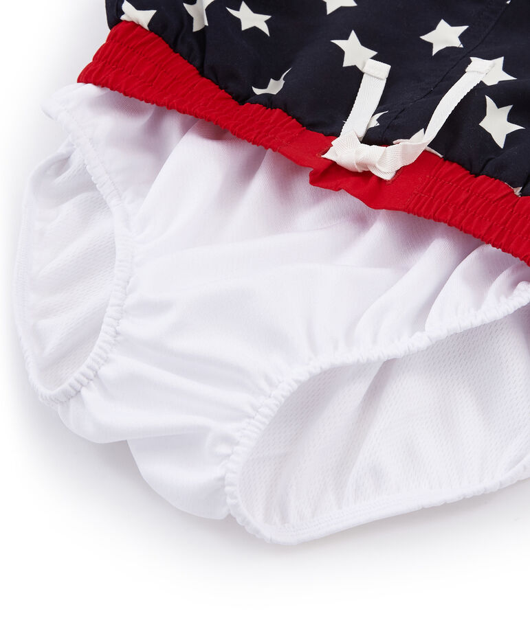 Short de plage enfant gar&ccedil;on bleu/blanc