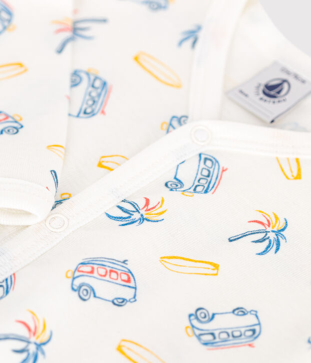 Pyjama b&eacute;b&eacute; en coton vans blanc/multicouleur