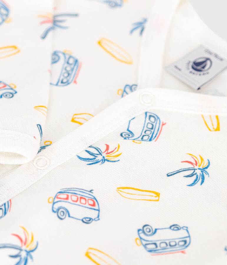 Pyjama b&eacute;b&eacute; en coton vans blanc MARSHMALLOW/blanc MULTICO