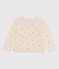 Cardigan enfant en laine et coton à motifs brodés blanc AVALANCHE/ MULTICO