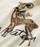 T-shirt manches longues fille à motif beige COQUILLE/rouge FROUFROU