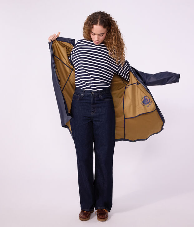 Cir&eacute; long femme bicolore bleu marine