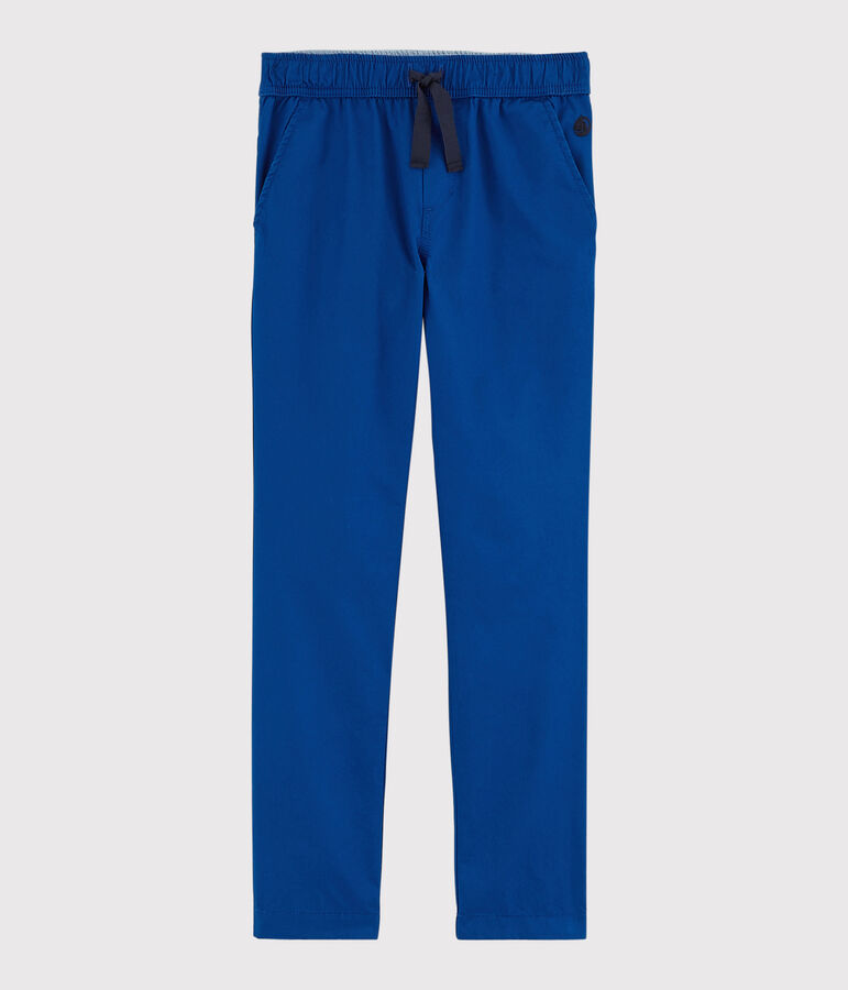 Pantalon en serge enfant gar&ccedil;on bleu
