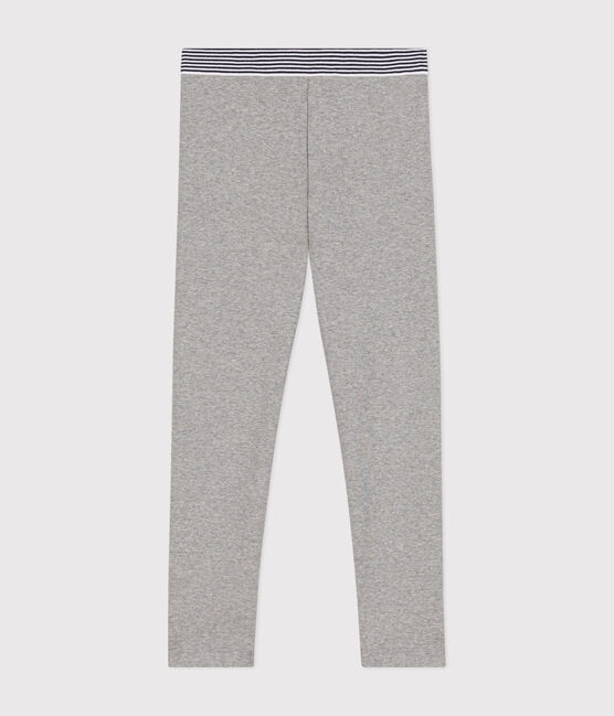 Jegging en coton élasthanne enfant fille gris CHATON CHINE