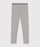 Jegging en coton élasthanne enfant fille gris CHATON CHINE