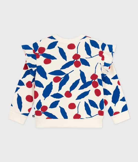 Sweatshirt enfant en coton imprimé MILK/ MULTICO