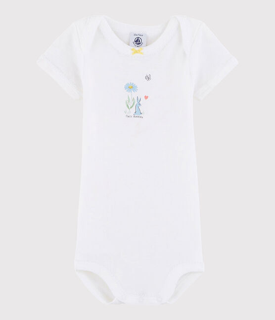 Body manches courtes bébé fille blanc ECUME