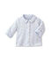 Veste bébé mixte ouatinée réversible à milleraies bleu FRAICHEUR/blanc ECUME