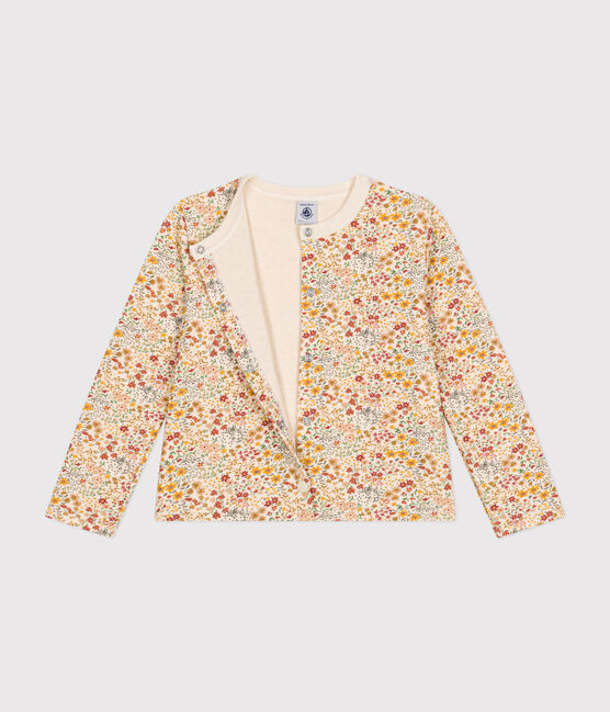 Cardigan en tubique enfant fille AVALANCHE/ CUIVRE/ MULTICO