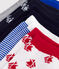 5 paires de chaussettes enfant en coton imprimé bateaux variante 1