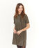Robe manches courtes à carreaux femme variante 1