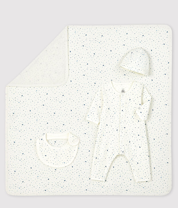 Coffret cadeau naissance b&eacute;b&eacute; gar&ccedil;on en c&ocirc;te multicouleur