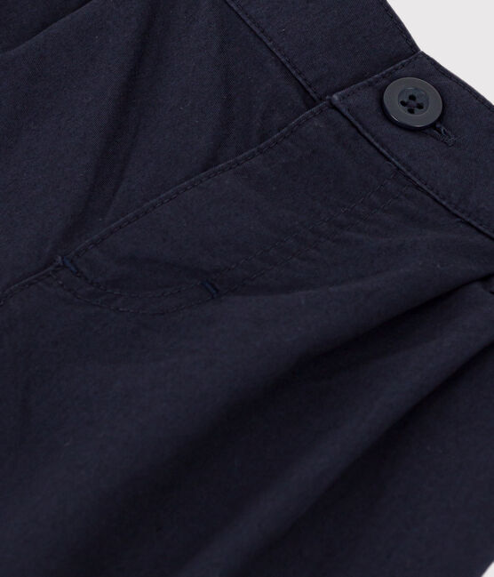 Pantalon bébé en serge craquante bleu SMOKING
