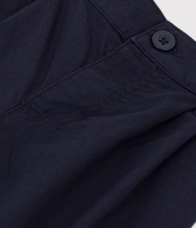 Pantalon b&eacute;b&eacute; en serge craquante bleu SMOKING