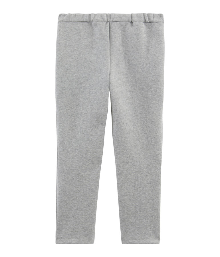 Pantalon maille enfant fille gris