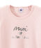 Pyjama petite fille en bouclette éponge grattée extra chaude rose JOLI