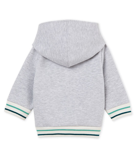 Sweatshirt à capuche zippé bébé garçon en molleton gris POUSSIERE CHINE
