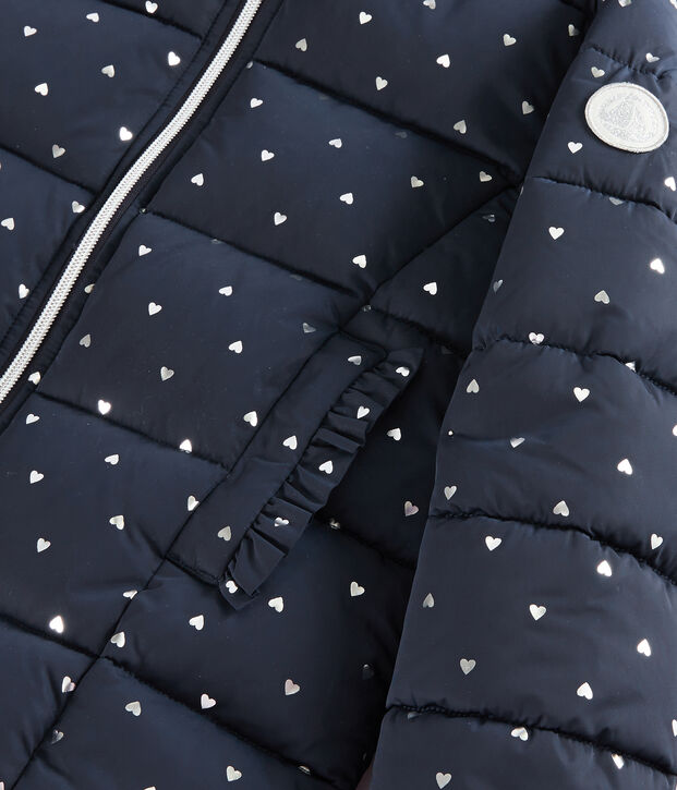 Doudoune enfant Fille bleu/gris