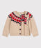 Cardigan bébé en tricot en laine et coton TRENCH/ MULTICO