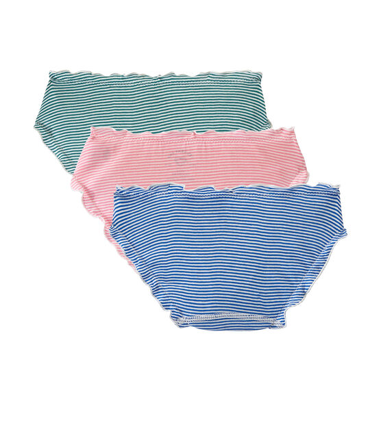 Lot de 3 culottes à volants femme blanc .