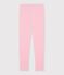 Legging enfant en coton uni rose clair
