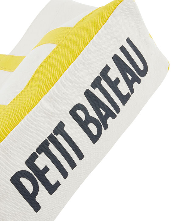 Cabas blanc/jaune
