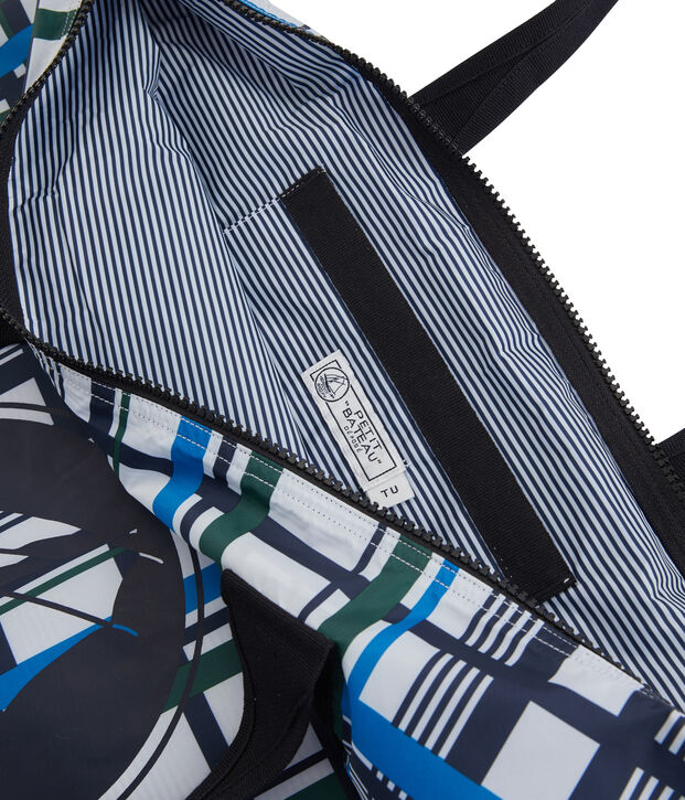 Sac &agrave; carreaux femme blanc/multicouleur