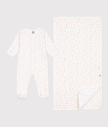 Lot cadeau bébé en coton imprimé fleuri