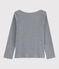 Tee-shirt sérigraphié enfant fille gris SUBWAY CHINE