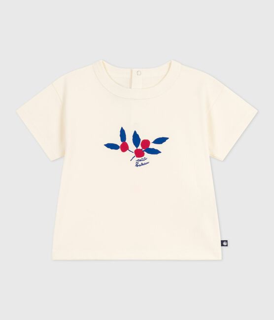 Tee-shirt bébé en coton à manches longues, motif cœur MILK/ MULTICO