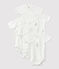 Lot de 5 bodies bébé en coton biologique variante 1
