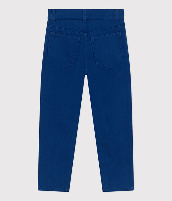 Pantalon droit en denim de couleur enfant garçon bleu INCOGNITO
