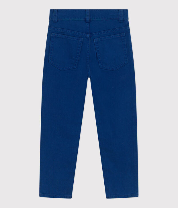 Pantalon droit en denim de couleur enfant gar&ccedil;on bleu