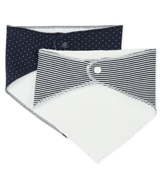 Lot de 2 bandanas-bavoirs bébé fille variante 1