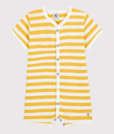 PETIT BATEAU - Combicourt à rayures bébé en coton
