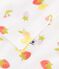 Chemise de nuit enfant en coton imprim&eacute; fruits blanc/multicouleur