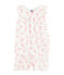 Pyjacourt petite fille en coton fin blanc MARSHMALLOW/rose ROSE