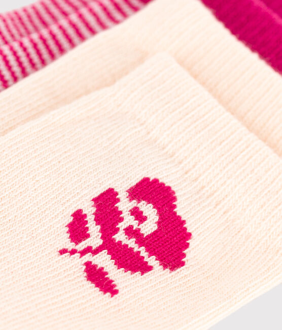 2 paires de chaussettes en coton fleurs bébé variante 1