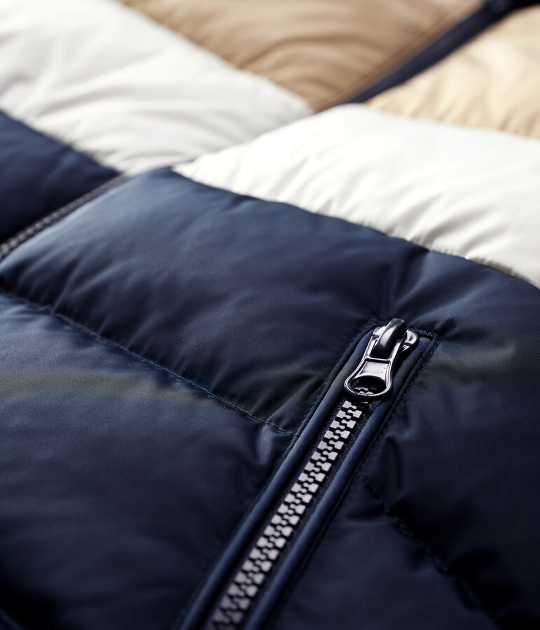 Doudoune enfant gar&ccedil;on bleu SMOKING/blanc MULTICO