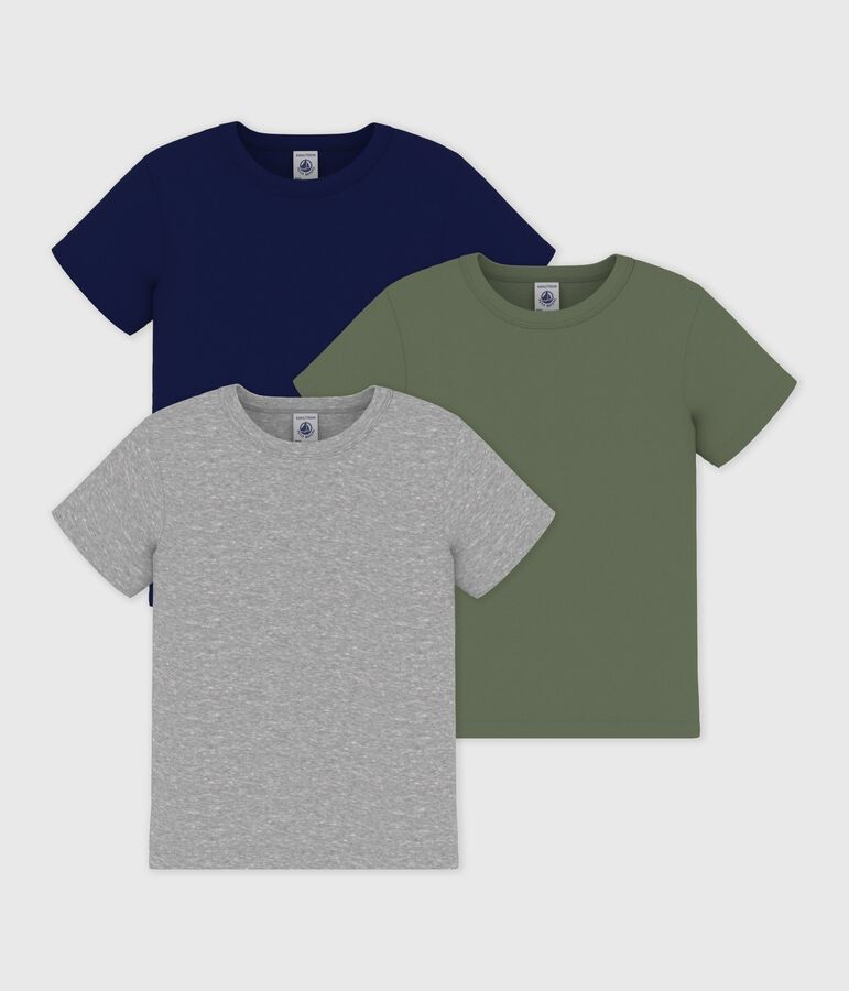 Lot de tee-shirts enfant en coton manches courtes uni variante 1