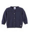 Cardigan bébé fille en coton bleu SMOKING