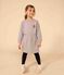 Robe manches longues en molleton brossé enfant fille gris CHATON CHINE