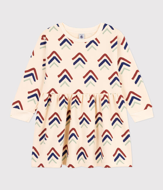 Robe imprimée manches longues en molleton enfant fille AVALANCHE+INCOGNITO/ MULTICO