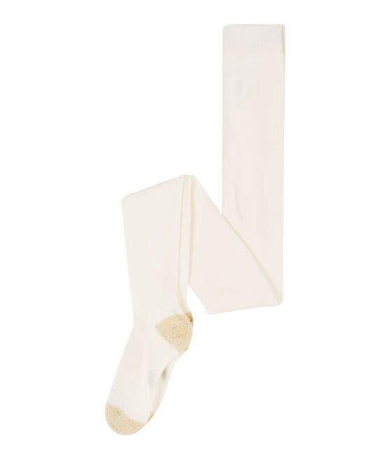Collant enfant fille blanc MARSHMALLOW