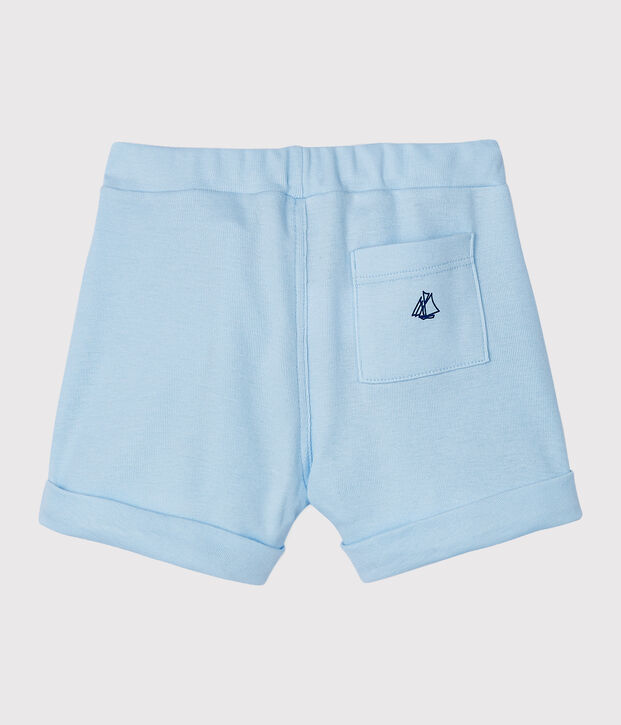 Short b&eacute;b&eacute; fille - gar&ccedil;on en maille bleu clair