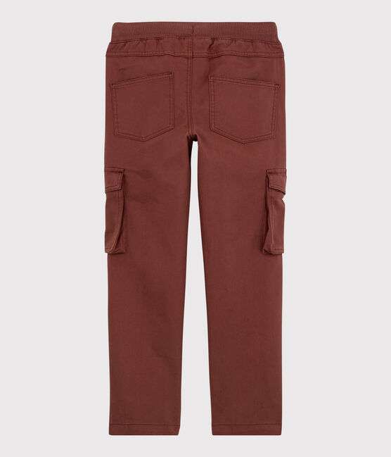 Pantalon en gabardine enfant garçon orange MADRAS