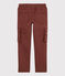 Pantalon en gabardine enfant garçon orange MADRAS