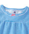 Pyjama fille rayé milleraies bleu DELPHINIUM/blanc ECUME