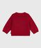 Pull en tricot de laine et coton bébé rouge CORRIDA